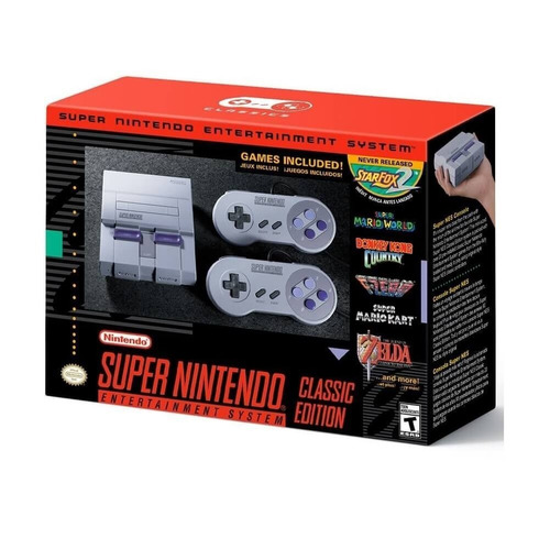 Super Nintendo Snes Classic Edicion + 21 Juegos + 2 Joystick
