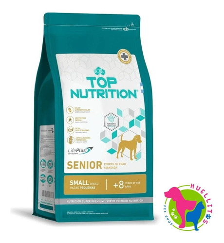 Top Nutrition Senior X 7,5 Kg- E/ Gratis Z/o Huellitas Pet 