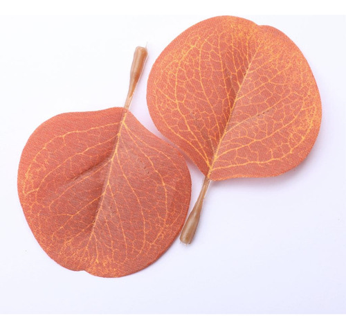 50pcs Hojas De Eucalitto Artificial Follaje Para Café