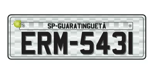 Placa Decorativa Moto Mercosul Grau 244 Personalizada