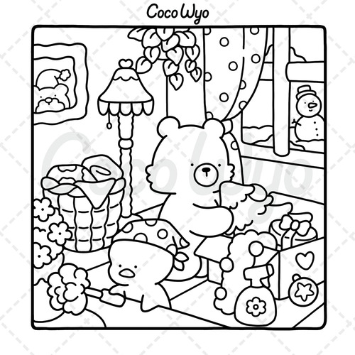 Comfy Days - Libro Para Colorear Adultos Original