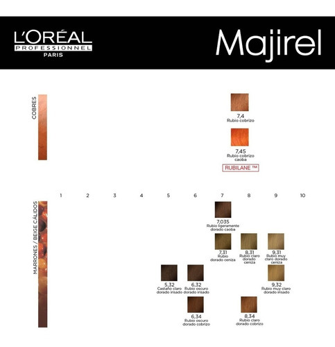 Tintura Majirel Loreal Profesional Por Mayor 50 Tinturas Tono A elección