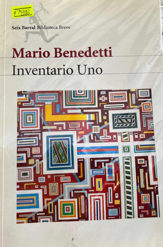 Mario Benedetti / Inventario Uno / Ed Seix Barral / Usado