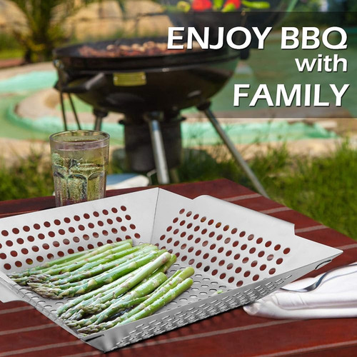 8 Canasta Para Asar, Canasta De Parrilla Para Barbacoa Peque