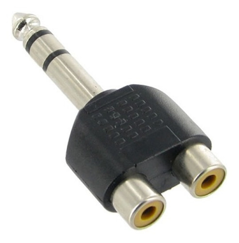 Adaptador Macho 1/4 6.35 Mm A 2 Rca