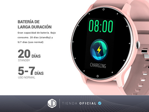 Smartwatch Reloj Inteligente Jd Andina Color Rosa Spo2 Cuota