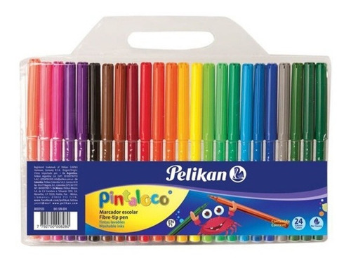 Marcador Pelikan Pintaloco Junior X 24 Colores