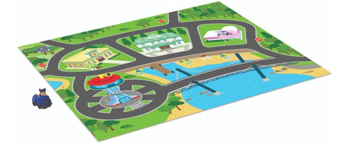 Pista Auto Paw Patrol Megamat + Alfombra Vehiculo Autito.