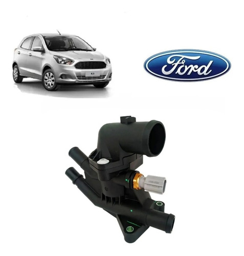 Carcaça Co Valvula Termostatica Ford Ka 1.0 2016 3 Cilindros