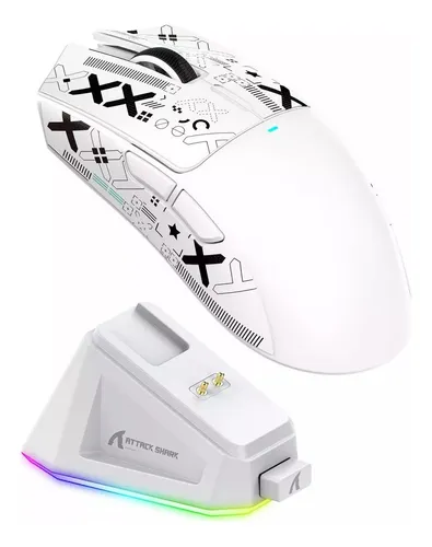 Mouse Para Jogos Attack Shark X11 Tri - Modo 22000 Dpi, Paw
