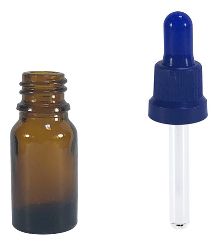 Frasco De Vidro Conta Gotas 10ml (60 Unidades) Cor Azul