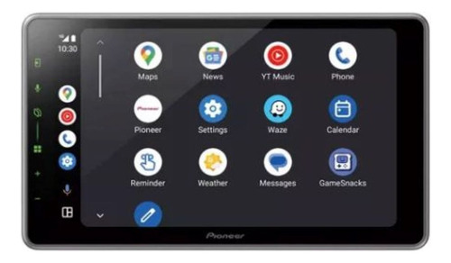 Tela flutuante Pioneer 9 Car Play, Wi-Fi DMH-ZF7650BT, cor preta