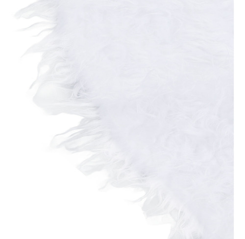 Falda Para Árbol De Navidad De Franela Artificial Blanca De
