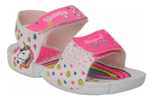 Sandalia Doble Velcro Unicornio Nena - Children´s