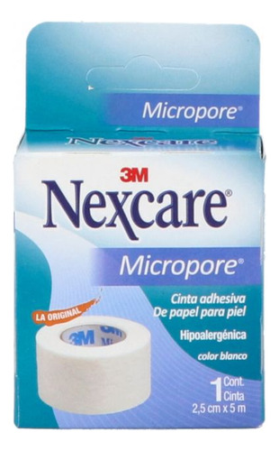Nexcare Micropore X 2.5cm 5m Caja Con 1 Pieza