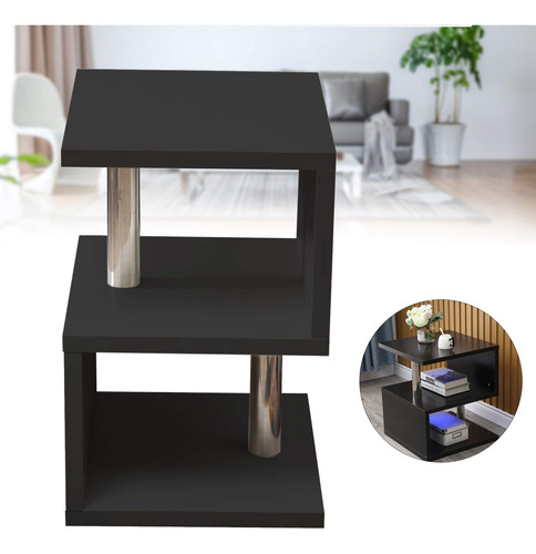 Mesa Auxiliar Moderna Y Simple Mesita De Noche Led En Forma
