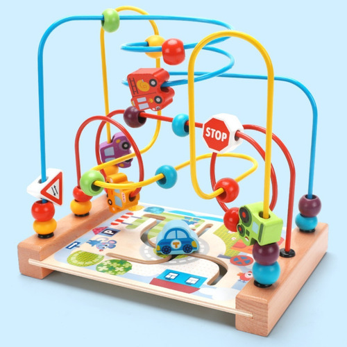 Juguete Montessori Laberinto Para Niños Y Niñas Educacional Color Multicolor
