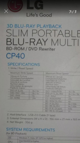 Imagen 2 de 6 de Quemador Dvd Blu-ray