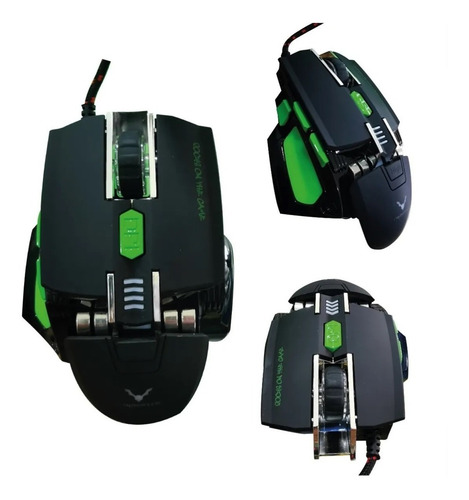 Imagen 2 de 4 de Mouse Gamer 3200dpi Metálico Mouse Pad Extralargo Wesdar X6