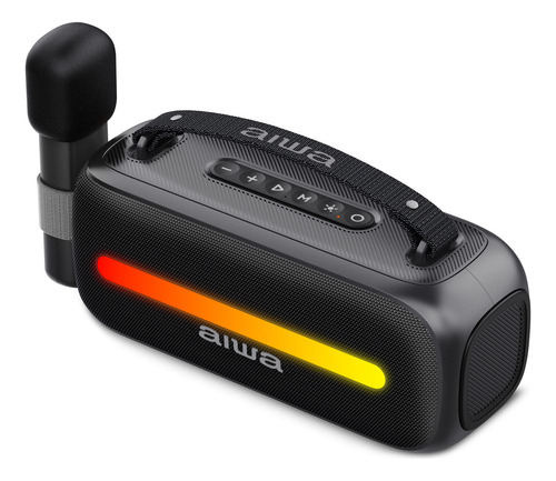 Parlante Bluetooth Aiwa Portátil Con Karaoke Aws-s40bt