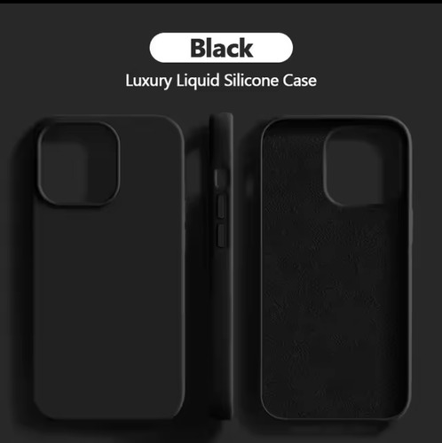 Carcasa De Silicona Para iPhone 16 Pro Max