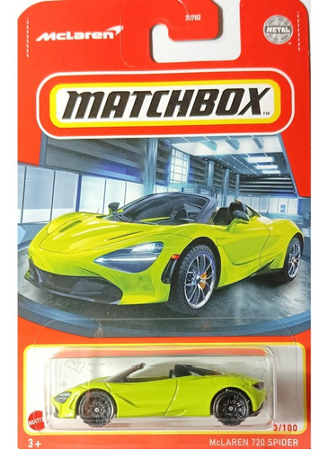 Matchbox - Vehículo Mclaren 720 Spider - 30782