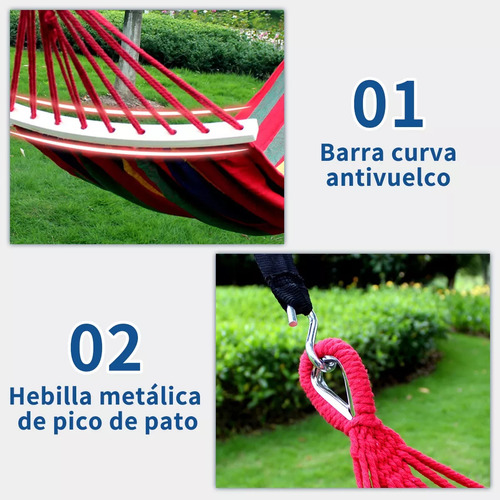 Hamaca Gruesa Para Acampar En El Jardín, Cómoda Hamaca De Te