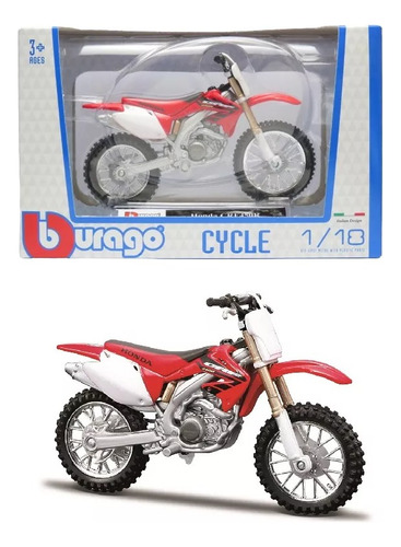 Miniatura Moto Honda Crf 450r 1:18 Bburago