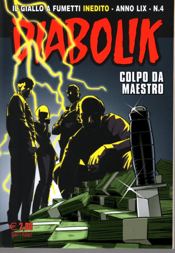 Diabolik Anno Lix - Nº 4 - Colpo Da Maestro - 132 Páginas - Em Italiano - Editora Astorina - Formato 12 X 17 - Capa Mole - 2020 - Bonellihq Cx478 J23