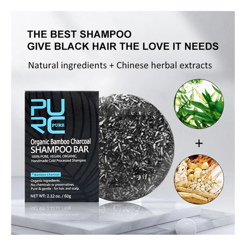 3pcs 60g Shampoo Escurecedor Em Barra E Sabonete Em Barra*3