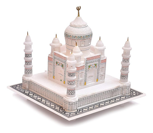 Craftslook Taj Mahal Tajmahal Mármol Réplica Modelo India Ag