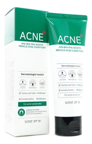 Some By Mi Miracle Acne Foam Espuma Limpiador Facial 100 Ml