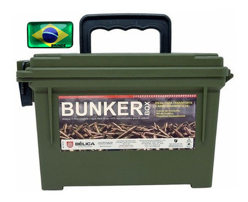 Imagem 1 de 6 de Caixa Bunker Box Belica Munições Kits Limpeza Armas Nfe *