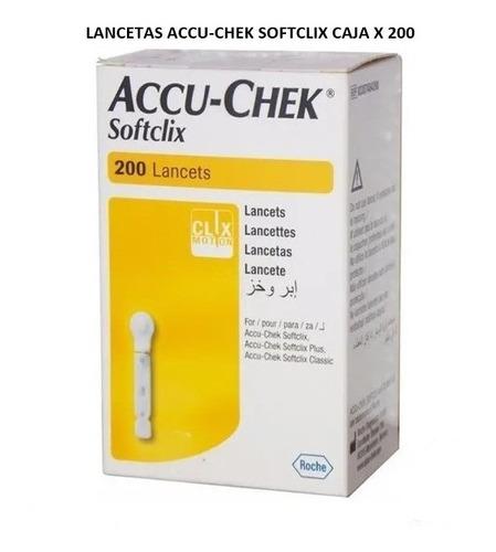 Lancetas Accu-chek Softclix X 200 Unidades 