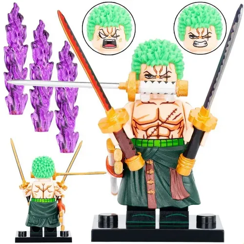 Wz8 Figuras One Piece Tripulación Sombrero Paja Bloques Cons
