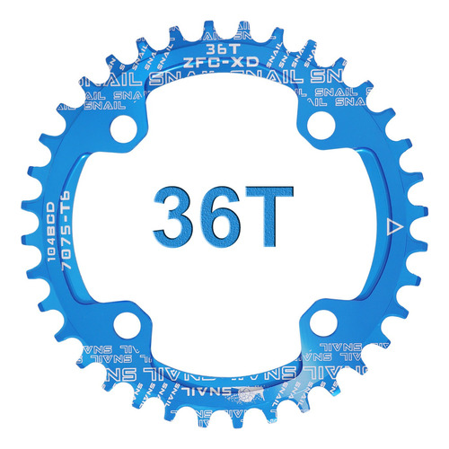 Monoplato Mtb Redondo 104 Bcd 32, 34, 36, 38 T Simétrico