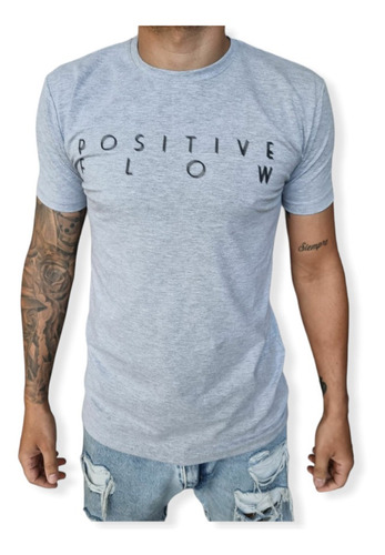 Remera Hombre Mockba By Farenheite Flow Gris