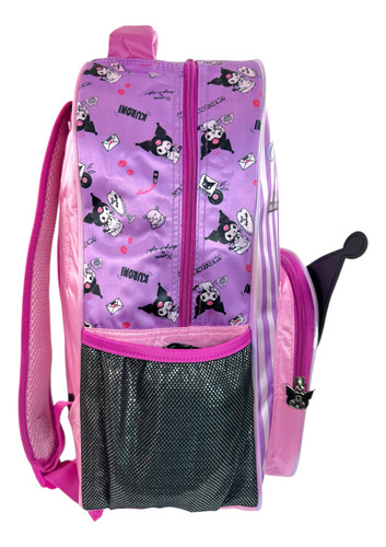 Mochila Lonchera Lapicera Hello Kitty Kuromi Sanrio Primar 1 Negro Kuromi