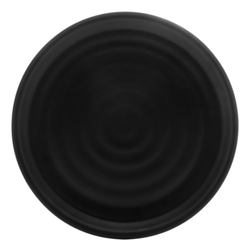 Prato Para Sobremesa Tóquio Em Melamina Preta 18cm - Lyor