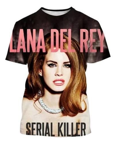 Camiseta Lana Del Rey Hombre Y Mujer Impresa En 3d