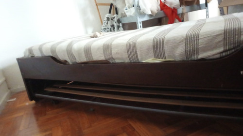 Cama Nido Doble 1 Plaza Impecable Estado Oportunidad!(usado) Marrón (Usado)