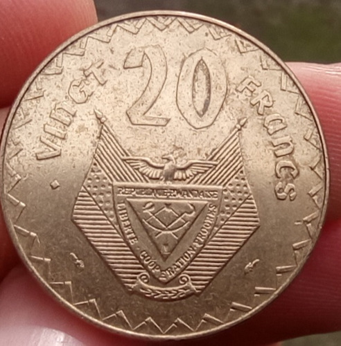 Rwanda 20 Francos 1977 