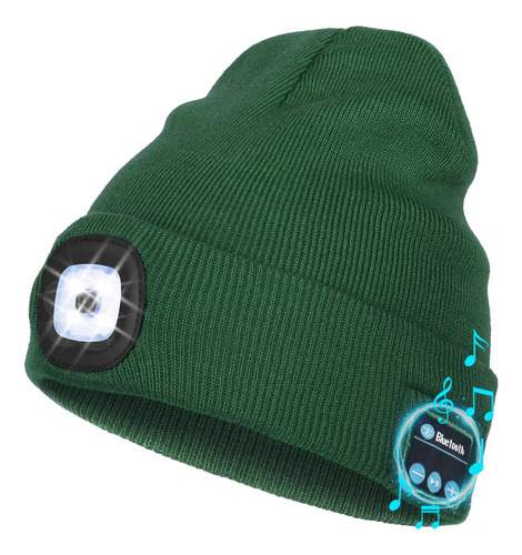 Wmcaps Gorro Bluetooth Con Luz, Gorro Unisex Con Auriculares