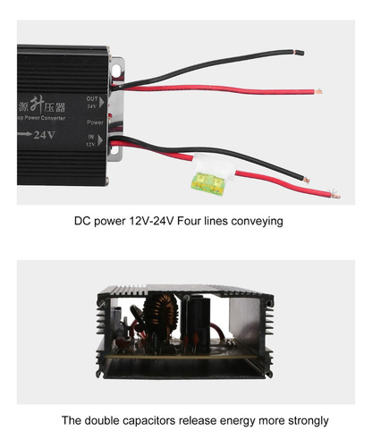 Transformador Convertidor Elevador Voltaje De 10a 12v A 24v