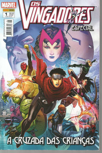 Os Vingadores Especial N° 01 - Em Português - Editora Panini - Formato 17 X 26 - Capa Mole - 2012 - Bonellihq Cx449 H23