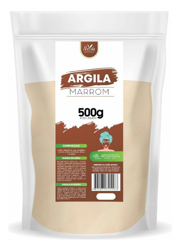 Argila Marrom (skin Care) Navida 500g Mascara Para O Rosto