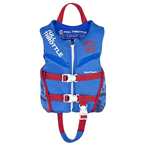 Child Rapid Dry Flex Back Life Jacket, Blue