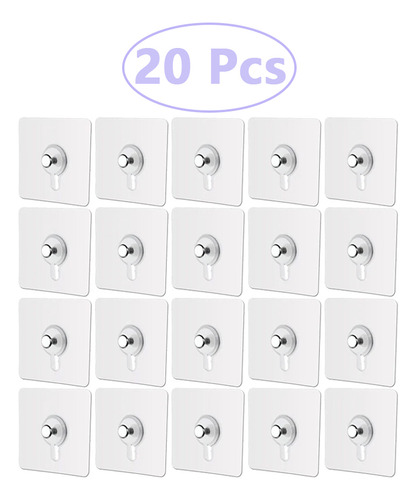10/20 Pcs Adhesive Wall-mounted Hooks Poster Photo Frame