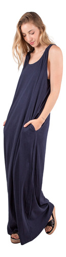 Vestido Mujer De Verano Largo De Algodon Talles Grandes