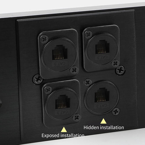 Qianrenon Rj11/rj12 6p6c Panel Mount Feedthrough Connecto...